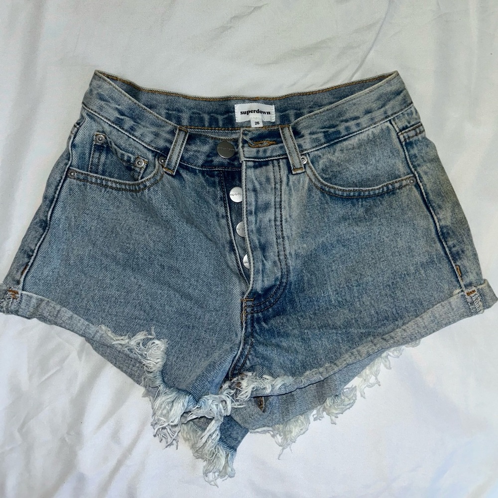 Revolve superdown shorts